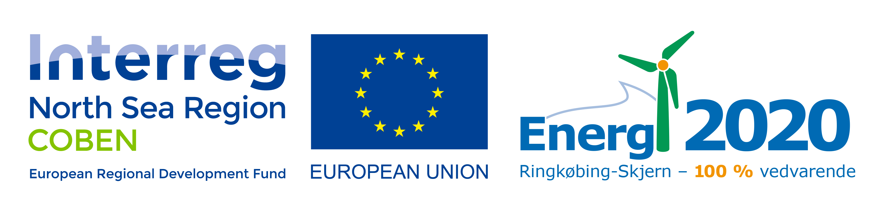 Billede som viser logoer for Interreg North Sea Region og Energi 2020